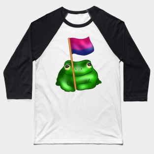 Bisexual LGBTQ Frog Baseball T-Shirt